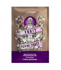 Спиртовые турбо дрожжи для фруктовых и ягодных браг Leyka Fruit, 68 г